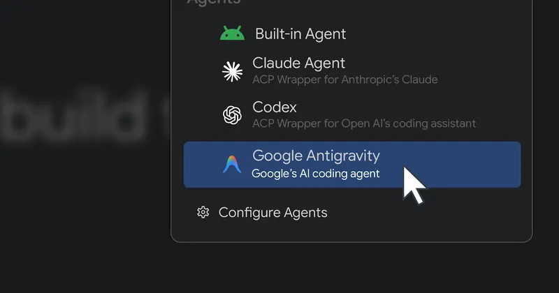 Окно Android Studio с подключённым AI-агентом Claude Agent, выполняющим задачи в проекте