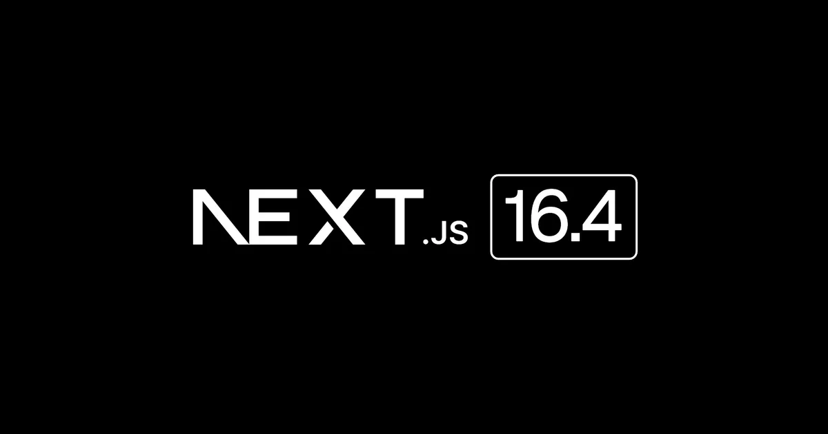 Логотип Next.js 16.4 с Cache Components