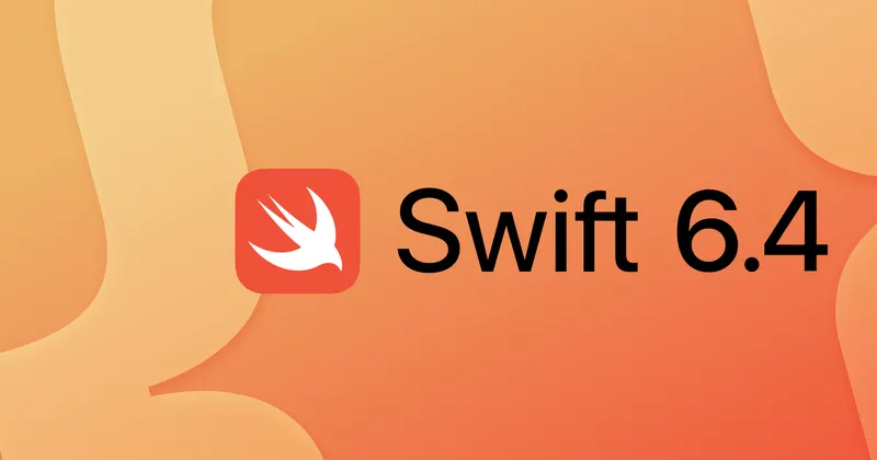 Логотип Swift 6.4 на тёмном и светлом фоне